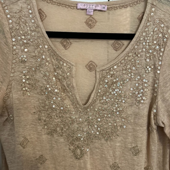 Calypso St. Bart sequin top - Picture 6 of 7